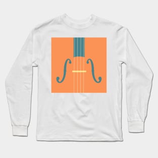 Strings in Orange, Yellow and Teal Long Sleeve T-Shirt